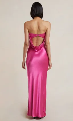 Bec & Bridge Moondance Midi Dress Deep Pink Size 8 for rent on The Volte - image 3