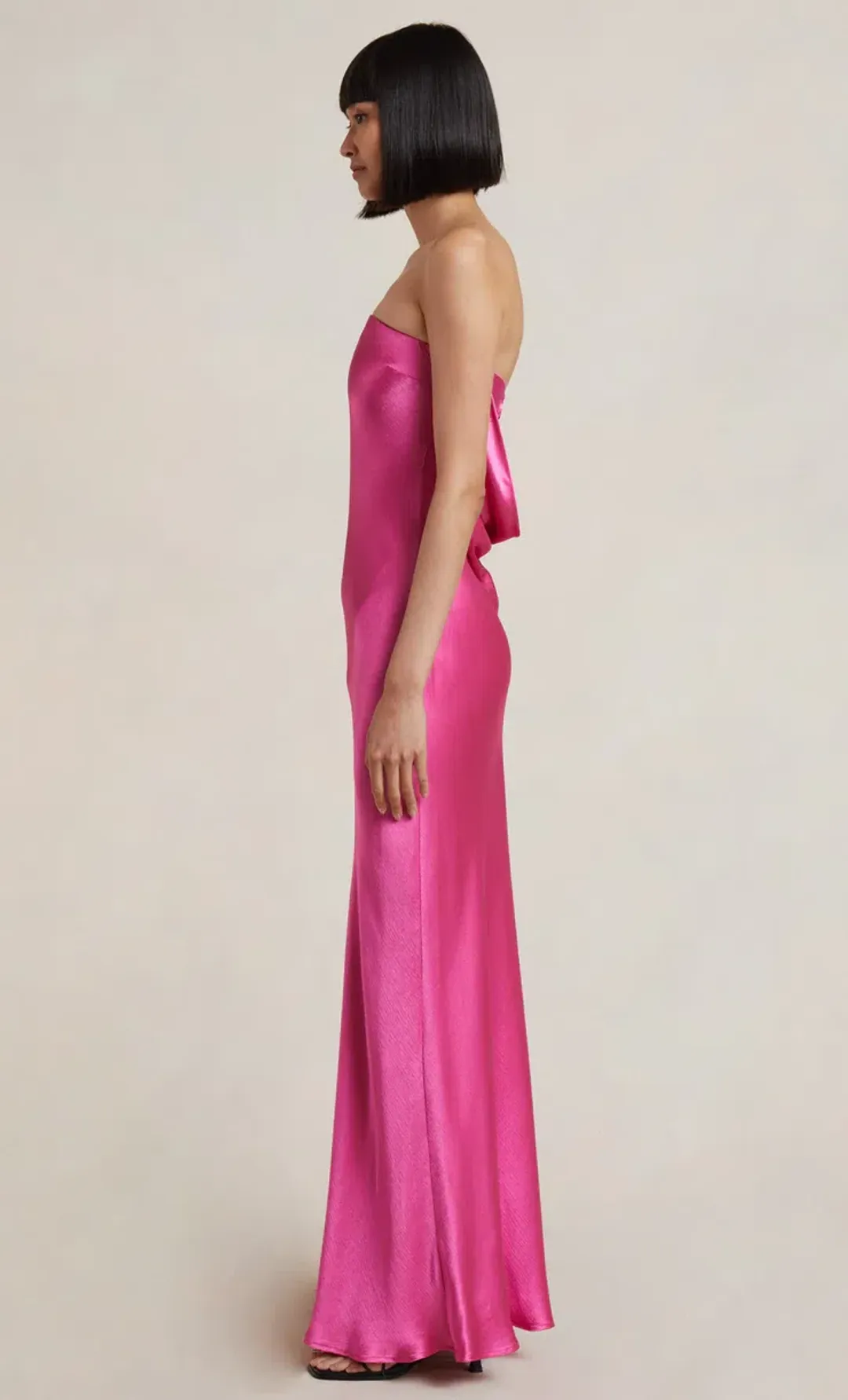Bec & Bridge Moondance Midi Dress Deep Pink Size 8 for rent on The Volte - main image