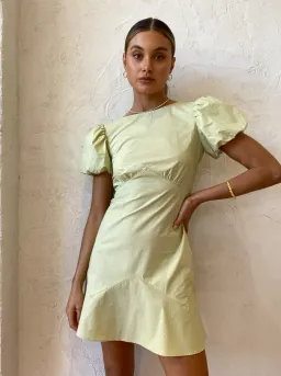 Sir the Label Mason Panelled Mini Dress in Pistachio Green Size 8 for rent on The Volte - image 3