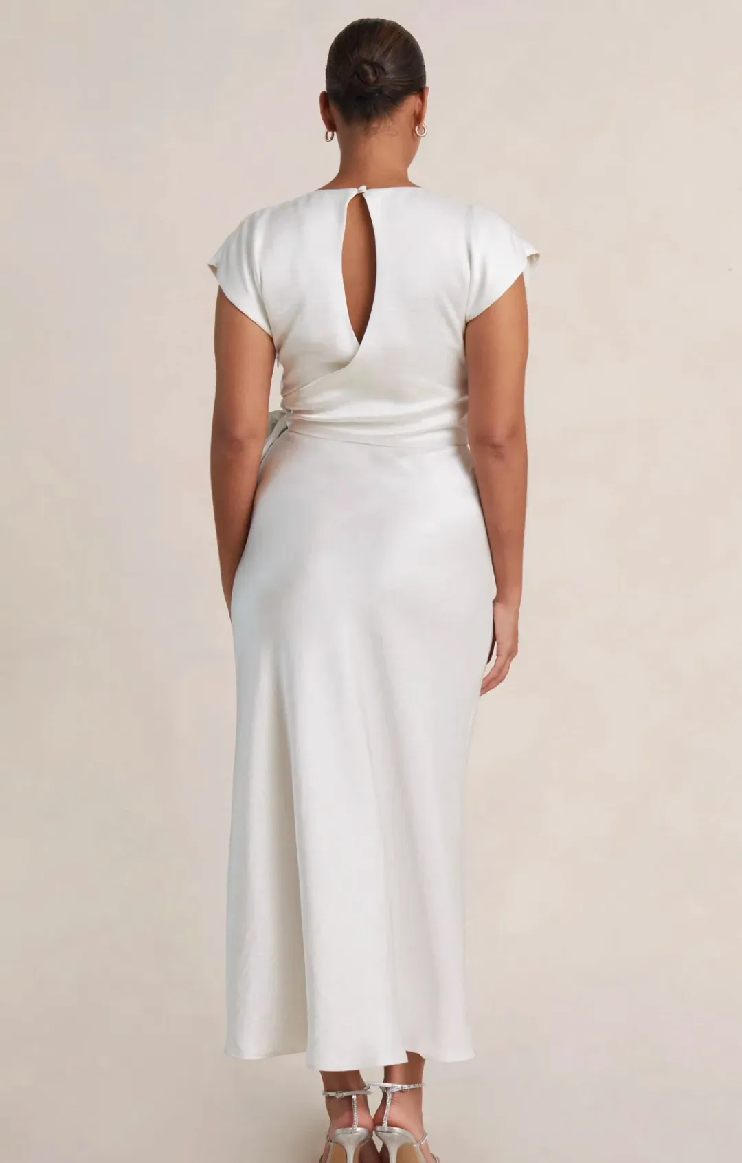 Bec & Bridge The Dreamer Wrap Dress Ivory Size 8 for rent on The Volte - main image