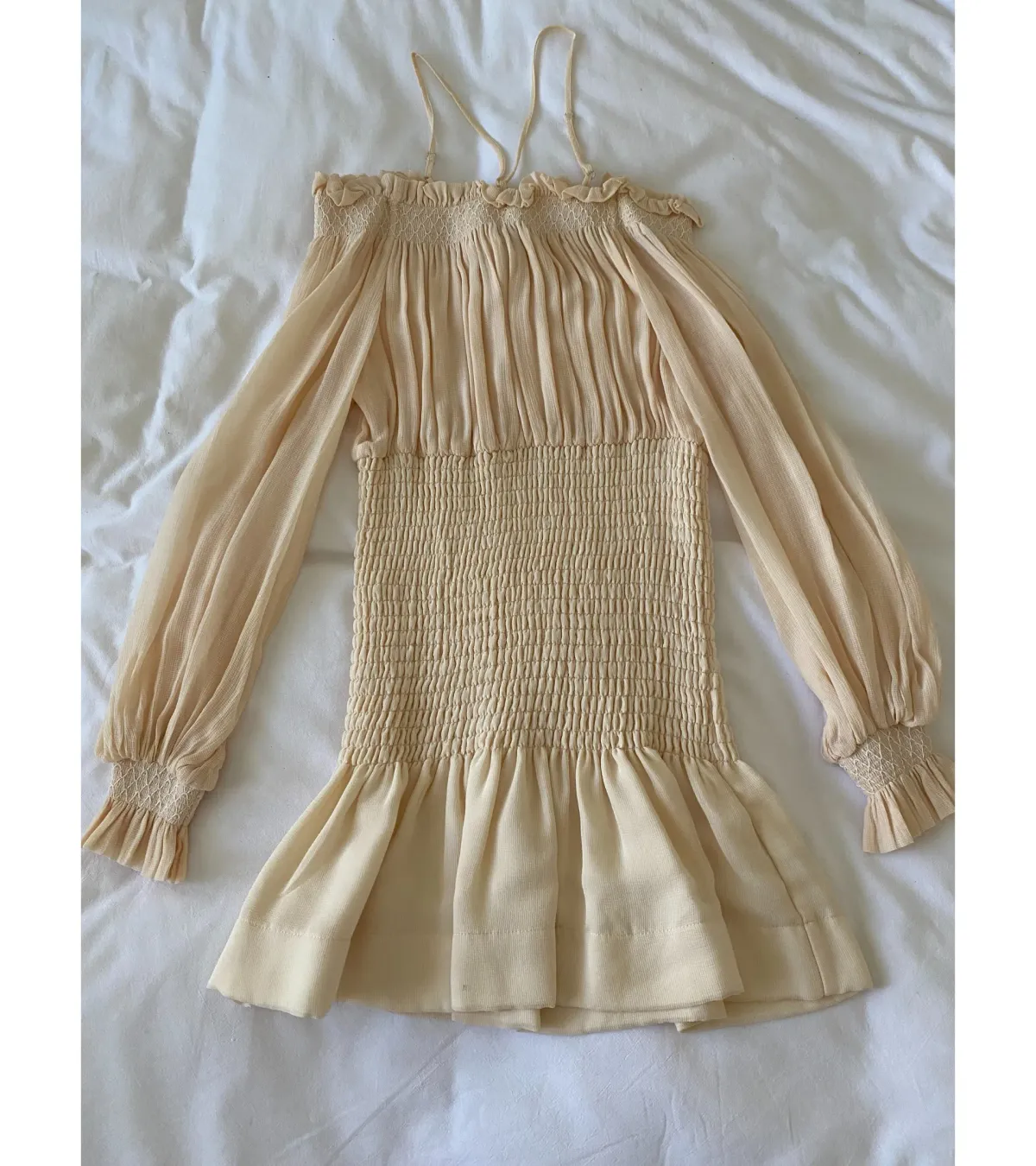Alice McCall You're The Best Beige Dress Beige Size 10 - Image 4