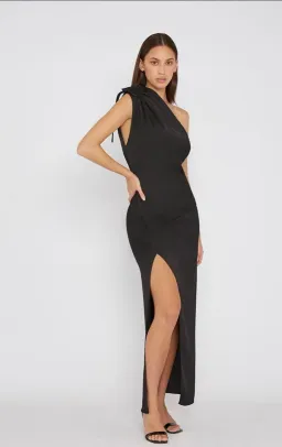 By Johnny One Shoulder Jasmine Dress Black Size 12 for rent on The Volte - image 3