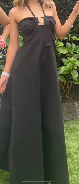 Christopher Esber Buckle Halter Neck Dress Black Size 6 for rent on The Volte - image 1