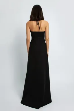 Christopher Esber Buckle Halter Neck Dress Black Size 6 for rent on The Volte - image 4