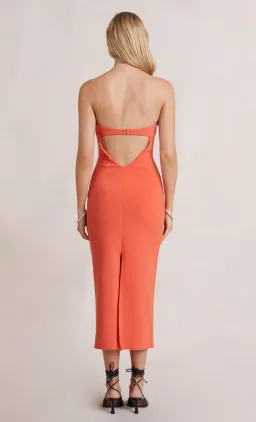 Bec and Bridge Cecily Midi Dress Orange Size 10 for rent on The Volte - image 3