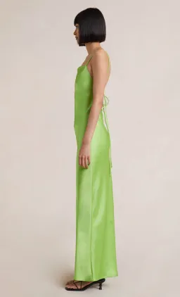 Bec & Bridge The Dreamer Tie Back Maxi Dress Lime Green Size 10 for rent on The Volte - image 2