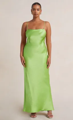 Bec & Bridge The Dreamer Tie Back Maxi Dress Lime Green Size 10 for rent on The Volte - image 4