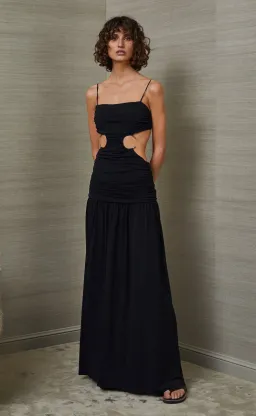 Bec & Bridge Minx Midi Dress Black Size 14 for rent on The Volte - image 1