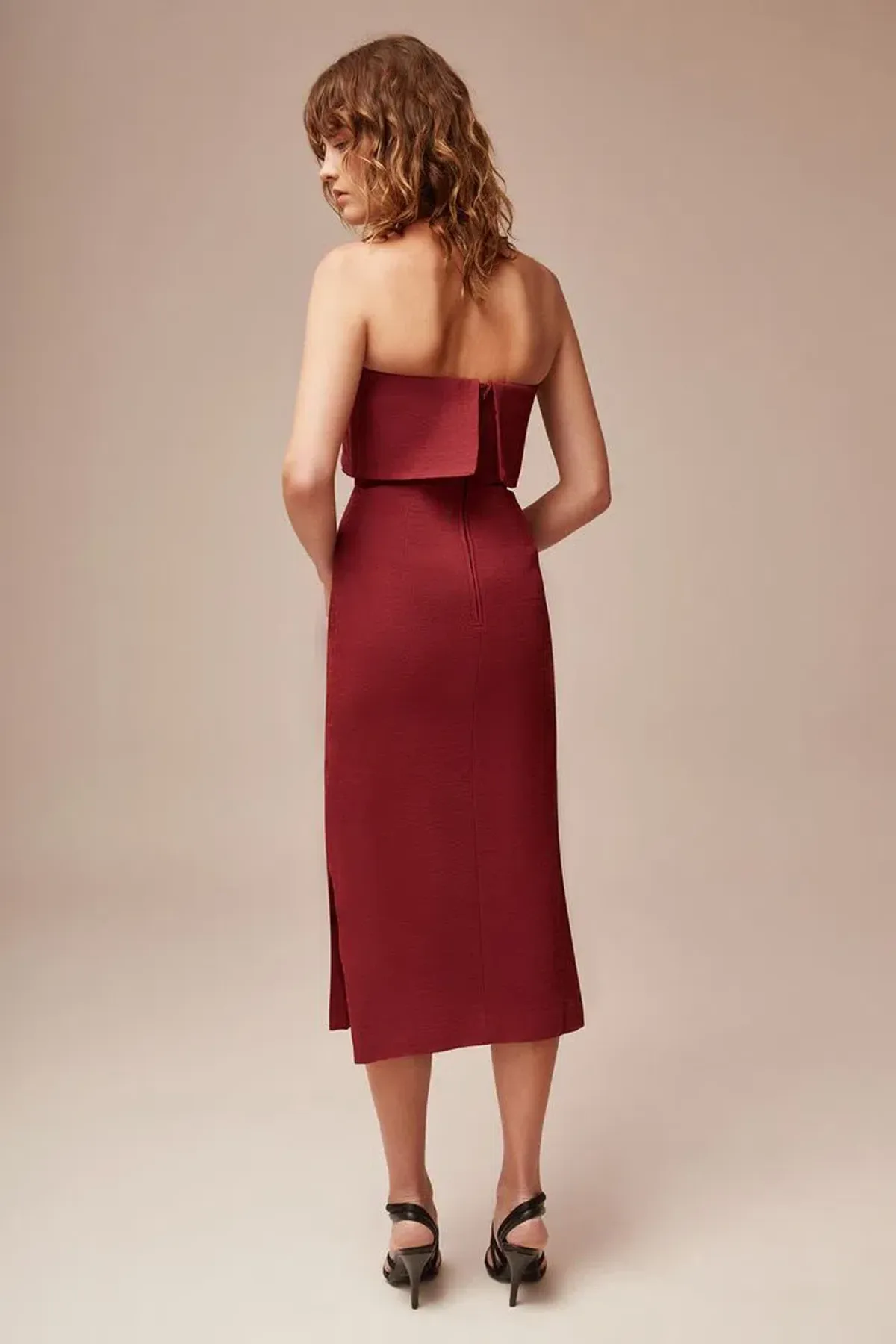 C/MEO Collective Love Like This Dress in Wine Size 14 - Image 4