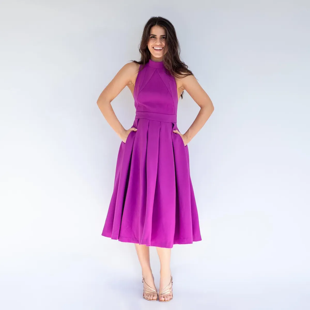 Mossman Victory Dress Purple Size 12 - Image 1