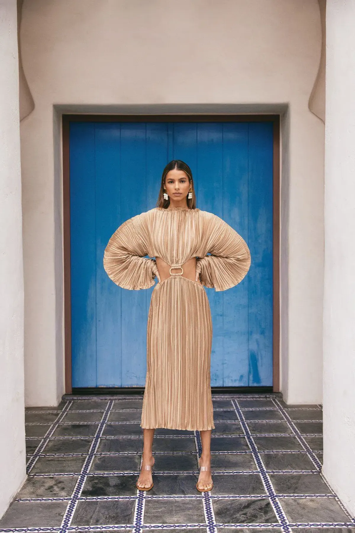 Cult Gaia Akilah Dress Brown Size 8 - Image 3