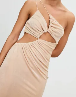 Misha Bernette Slinky Jersey Midi Dress Rose Pink Size 8 for rent on The Volte - image 2