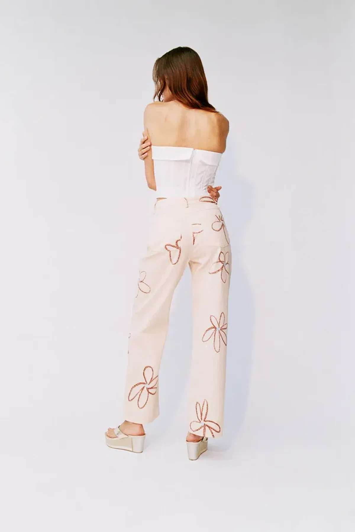 With Jean Carla Corset White Size 6 - Image 5