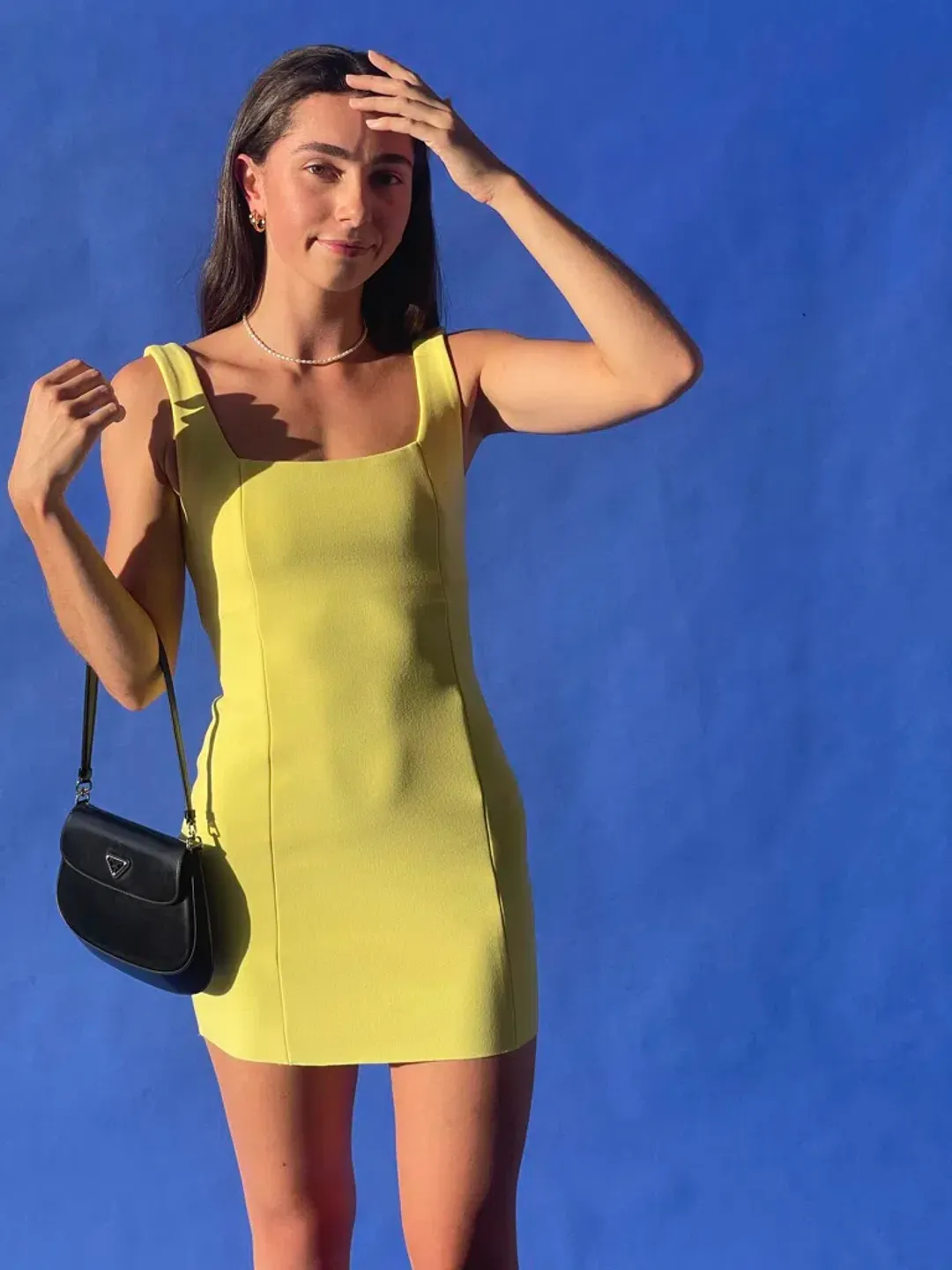 Bec & Bridge Gemma Mini Dress Banana Yellow Size AU 6 for rent on The Volte - main image