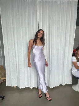 Bec & Bridge Silk Dress Lilac Size 6 for rent on The Volte - image 2