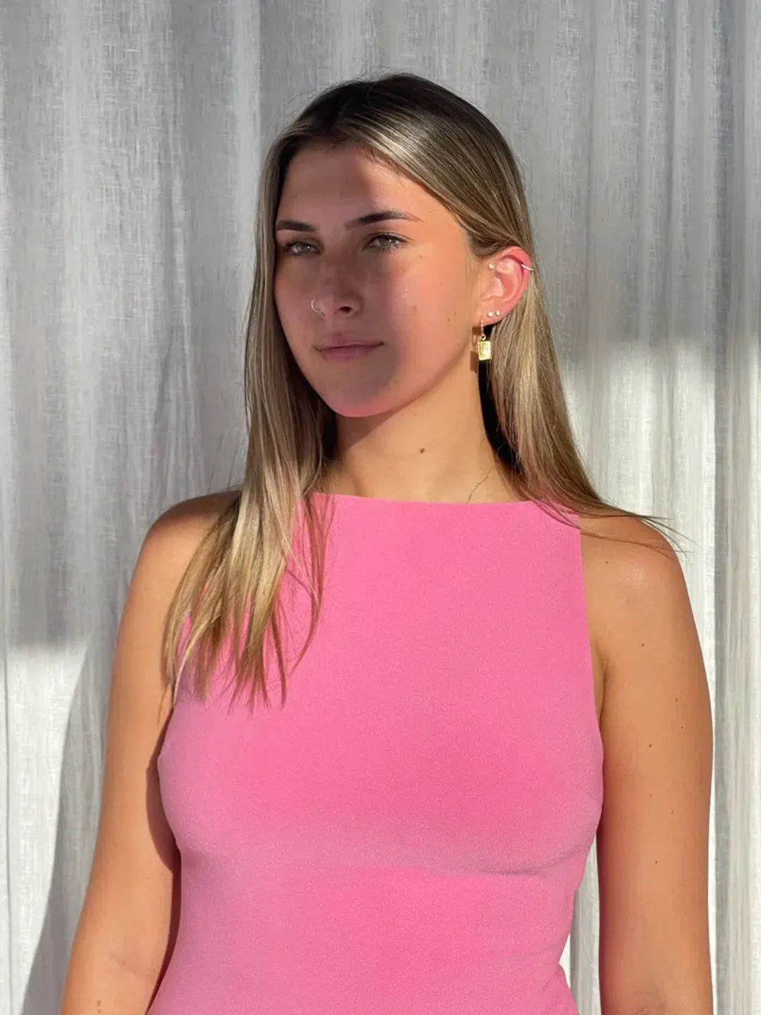 Bec & Bridge Clover Mini Dress Pink Size 10 for rent on The Volte - main image