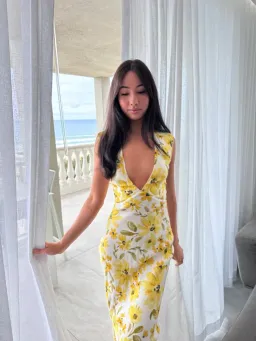 Bec & Bridge Daphne Midi Dress Print Size 6 for rent on The Volte - image 8