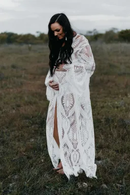 Co and Ry Everly Wrap Dress White Size M/L /AU 12 for rent on The Volte - image 1