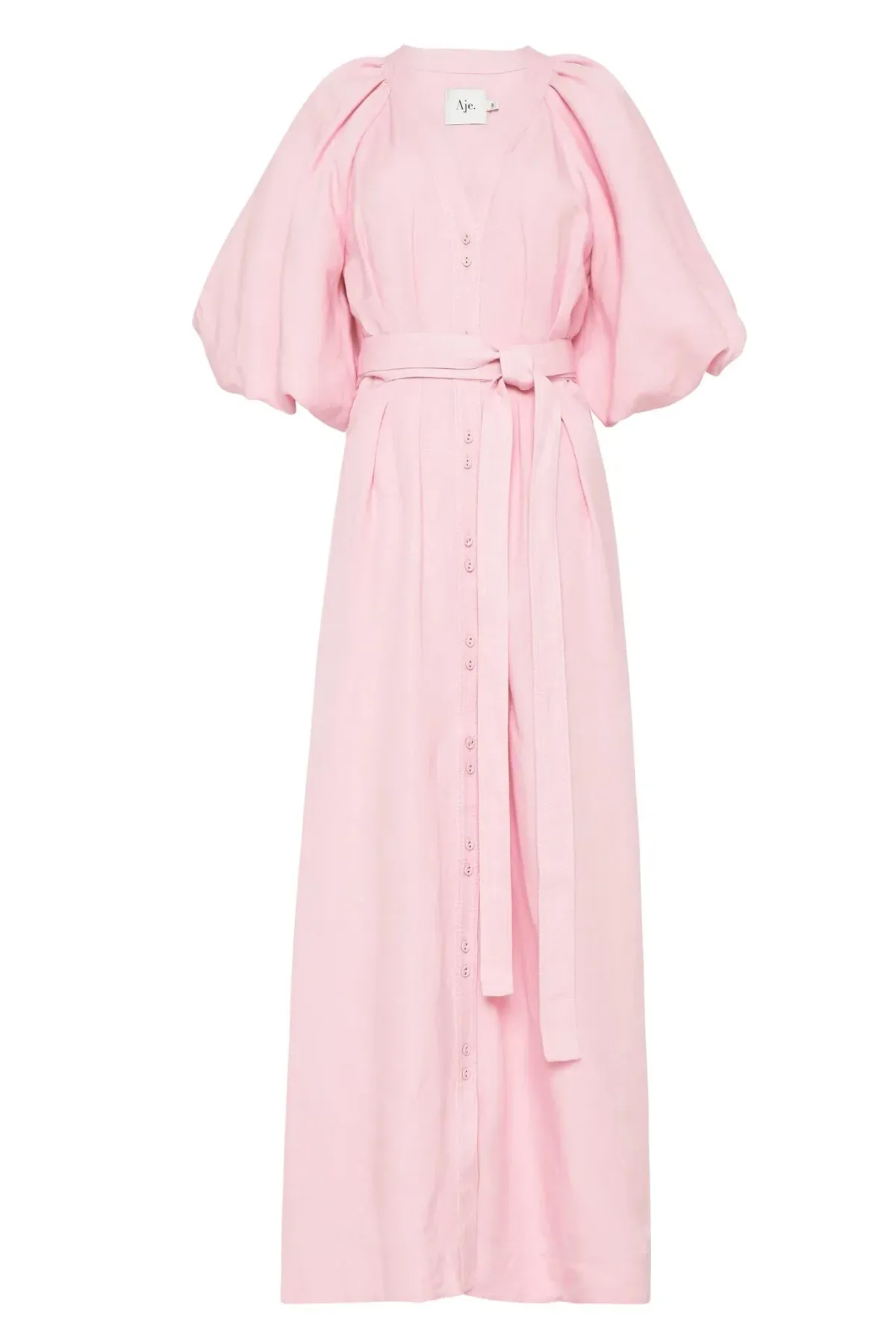 Aje Evermore Midi Dress Rose Pink Size 8 - Image 5