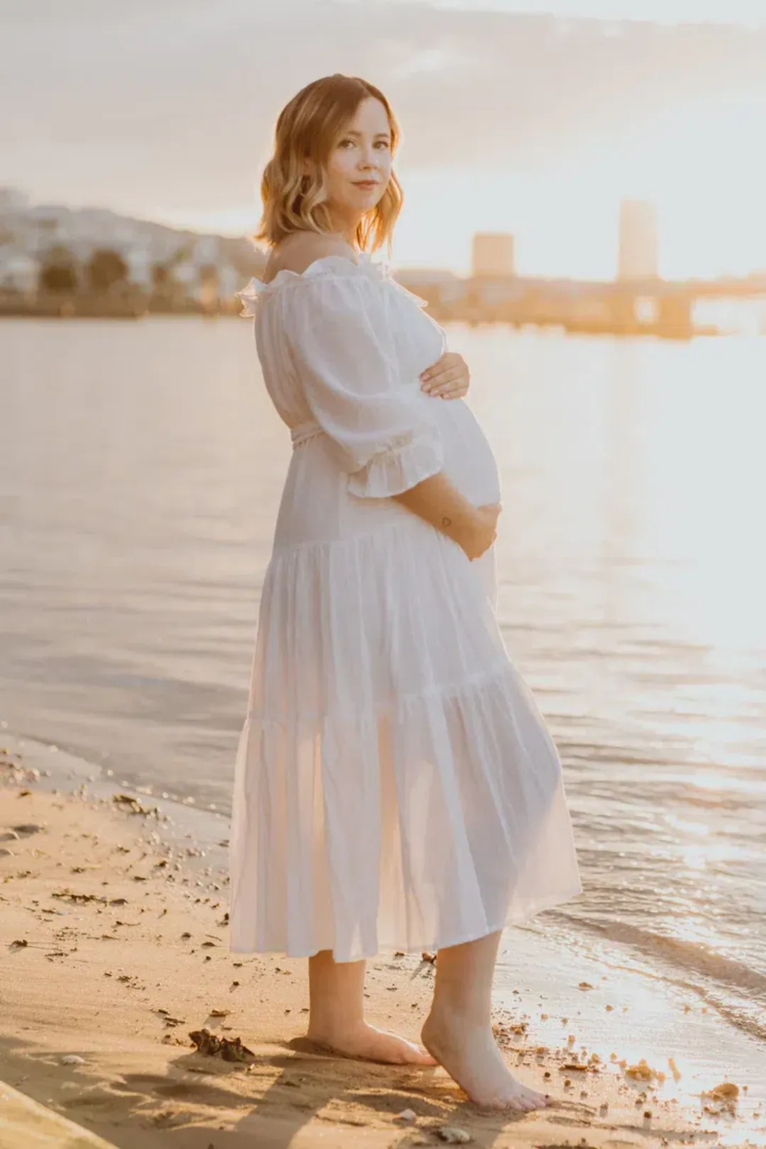 Co and Ry Goldie Maxi Dress White One Size for rent on The Volte - main image