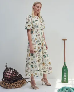 Alemais Wanda Midi Dress Print Size 12 for rent on The Volte - image 3