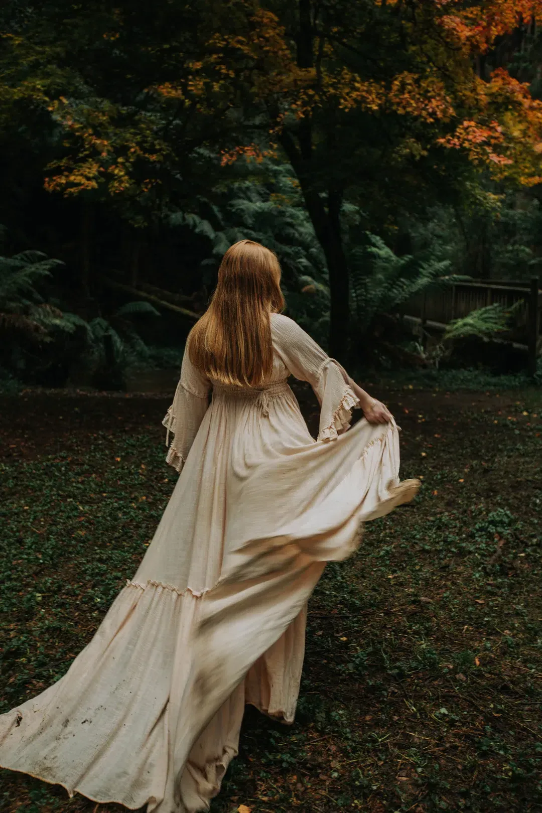 We Are Reclamation Dreams Like These Gown Beige - One Size Fits Most (Aus 6-18) for rent on The Volte - main image