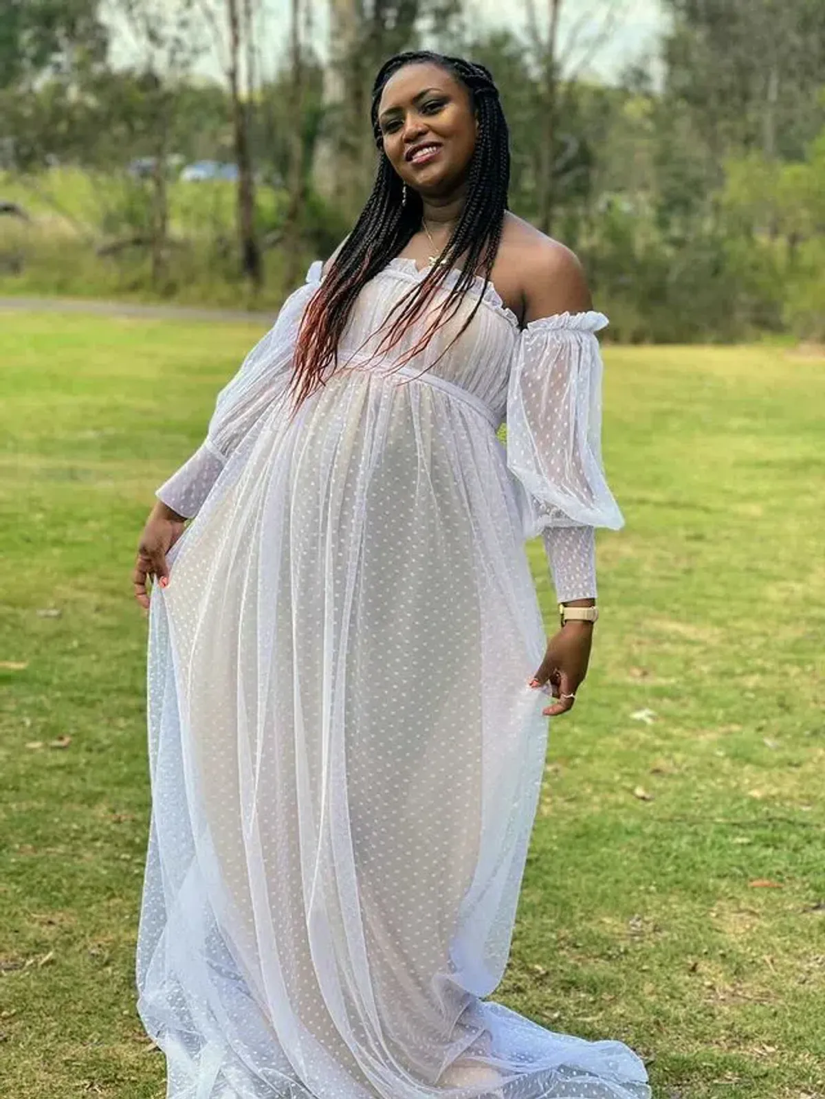 Isadora Tulle Dress With White Lining Size S / AU 10 - Image 7