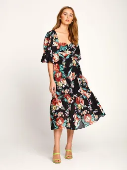 Alice McCall Baby Dee Midi Dress Black Print Size 12 for rent on The Volte - image 2