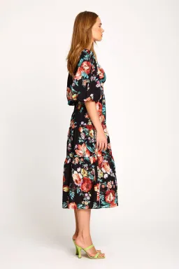 Alice McCall Baby Dee Midi Dress Black Print Size 12 for rent on The Volte - image 3