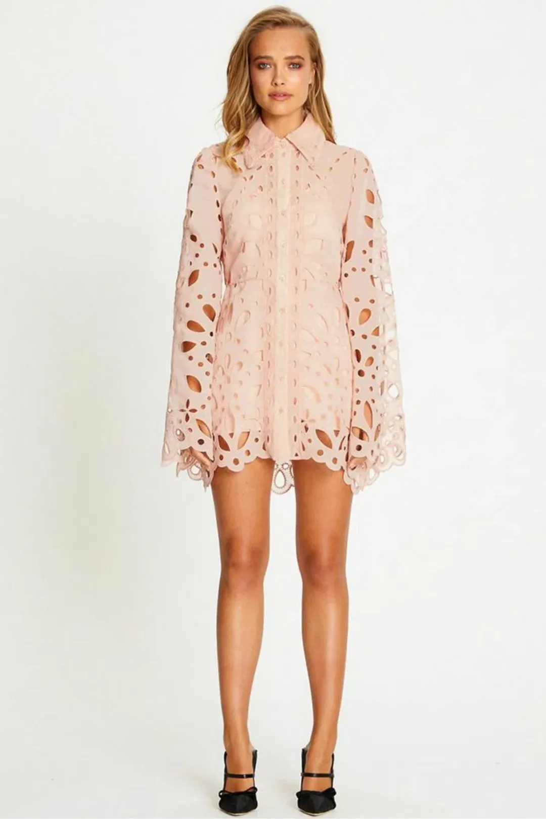 Alice McCall Baudelaire Mini Dress Blush Size 10 for rent on The Volte - main image