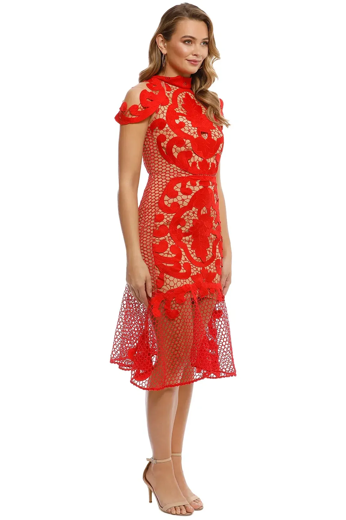 Thurley Rose Ceremony Dress Red Size 14 - Image 2