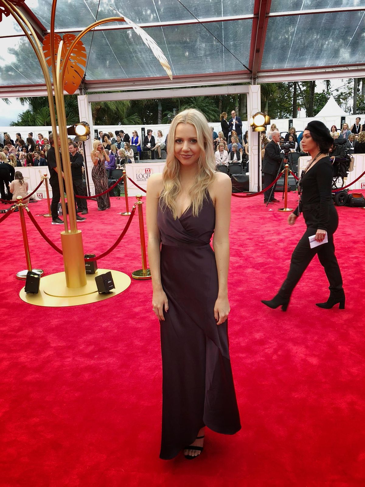 C/MEO Collective No Less Gown Aubergine Size 4 - Image 5