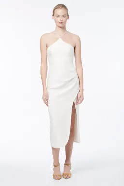 MANNING CARTELL Canvas Raffia Midi Dress WHITE Size AU 6 for rent on The Volte - image 1