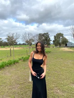 Christopher Esber Backless Wire Back Dress Black Size 6 for rent on The Volte - image 4