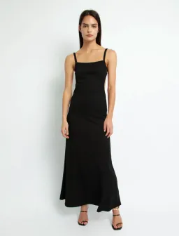 Christopher Esber Backless Wire Back Dress Black Size 6 for rent on The Volte - image 1
