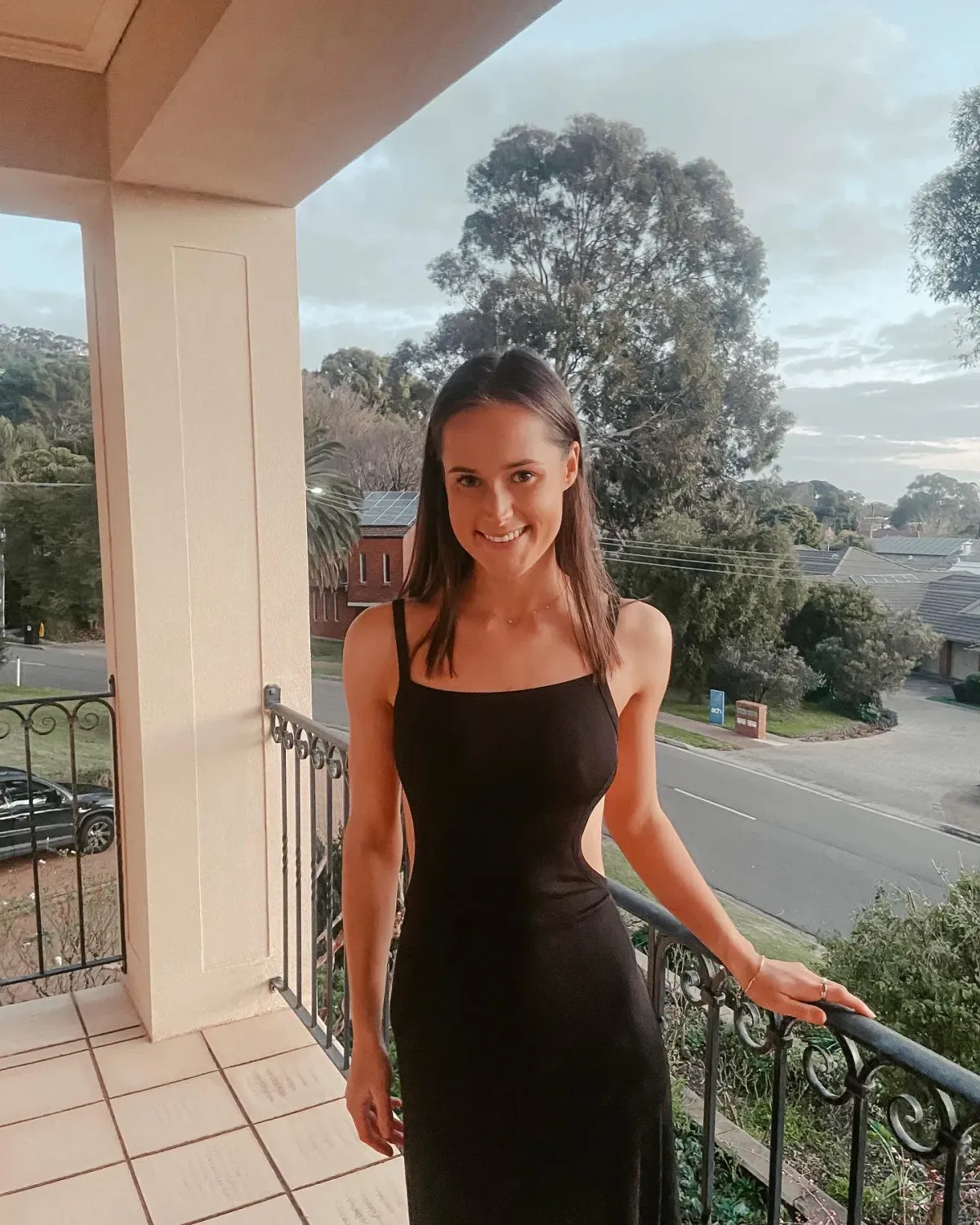 Christopher Esber Backless Wire Back Dress Black Size 6 - Image 3