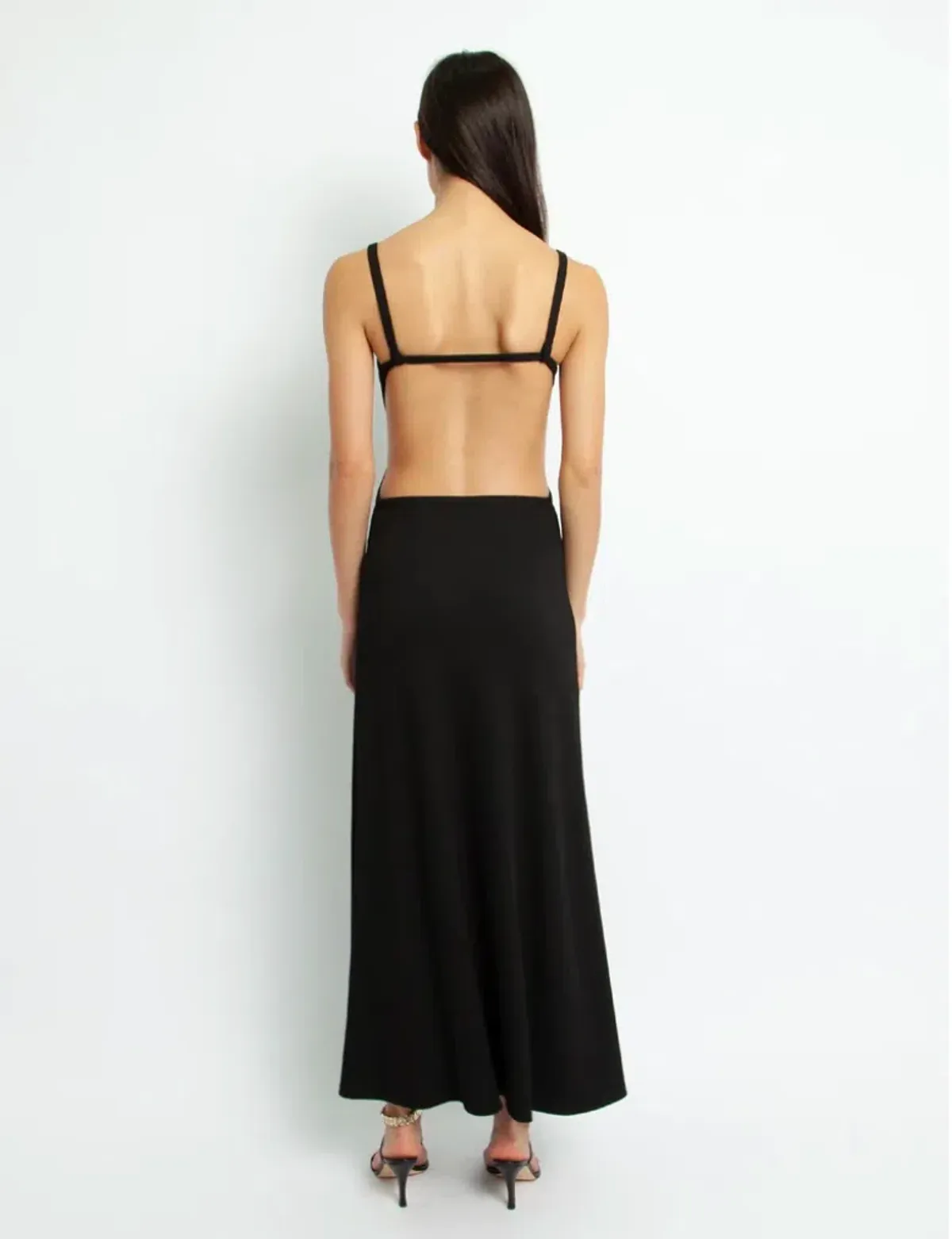 Christopher Esber Backless Wire Back Dress Black Size 6 - Image 6