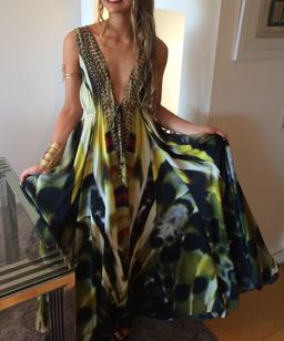 Camilla deep v dress for rent on The Volte - image 1