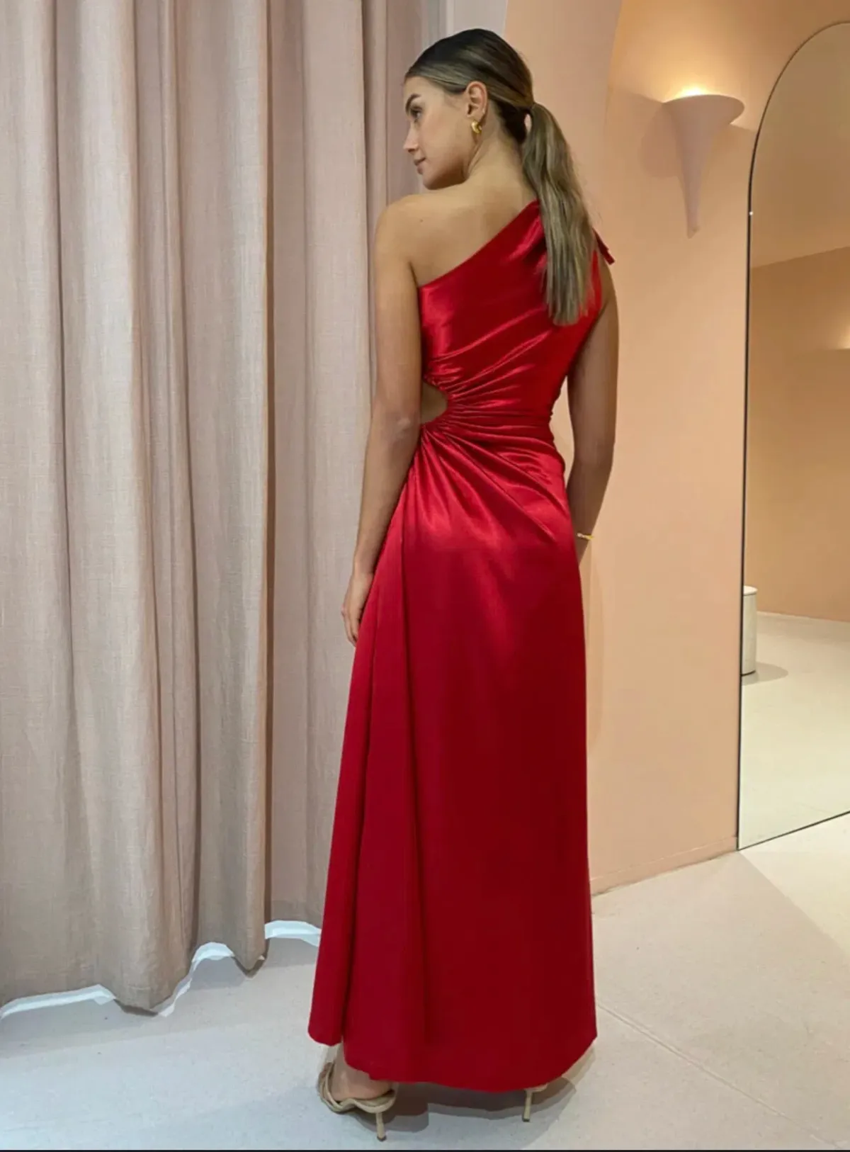 Sonya Moda Nour Scarlett Red Maxi Dress Size 8 - Image 3