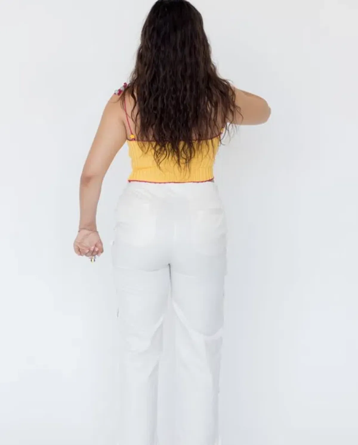 Stahl knit yellow daisy tank Top - Image 6