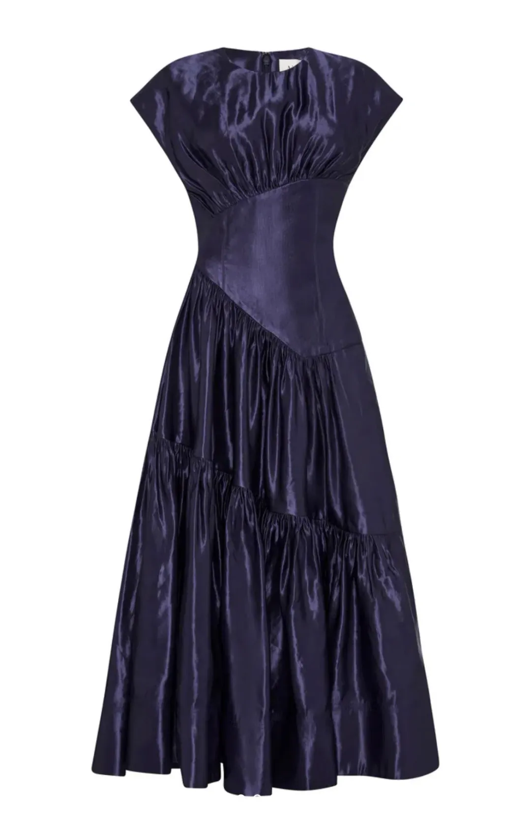 Aje Serendipity Reflection Midi Dress Washed Indigo Size 10 for rent on The Volte - main image