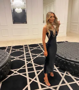 Dion Lee Lace E-Hook Slip Dress Black Size 6 for rent on The Volte - image 4