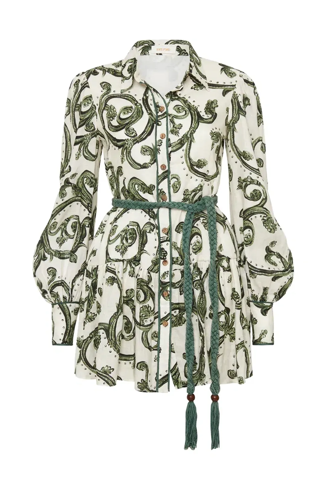 Kate Ford Zelie Short Shirt Dress Print Size 8 for rent on The Volte - main image