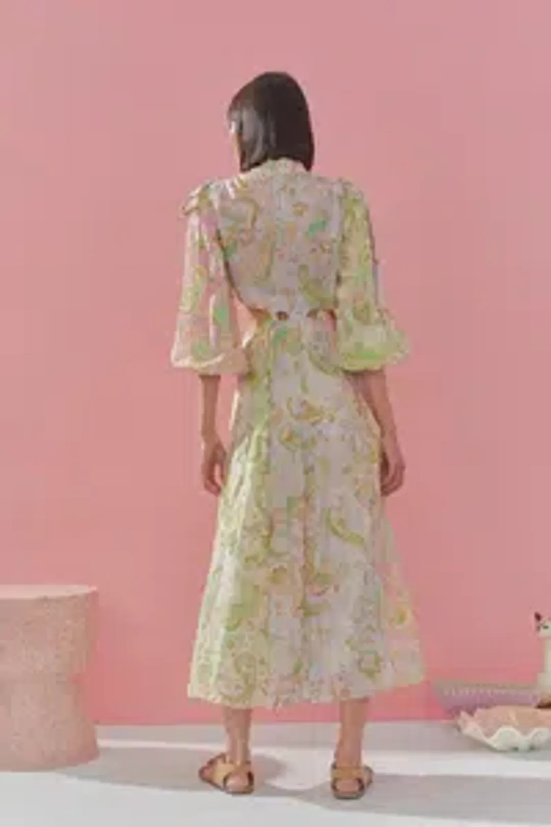 Alemais Marta Cutout Midi Dress Print Size 8 for rent on The Volte - main image