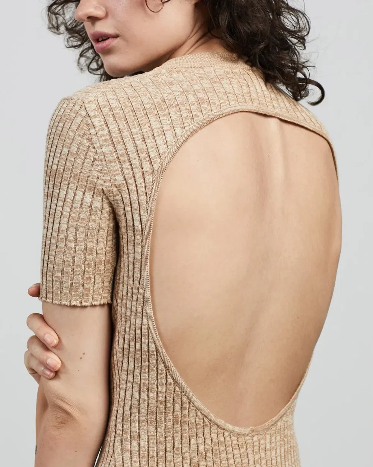 Anna Quan Sasha Dress Beige Size 10 - Image 4