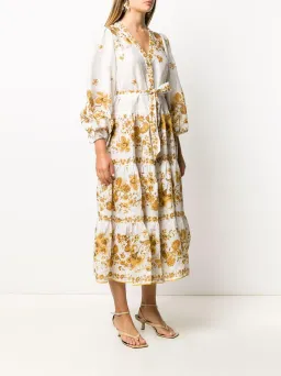 Zimmermann Floral Tiered Amelie Dress Print Size 3 for rent on The Volte - image 3
