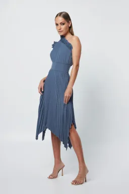 Mossman The Lady Like Midi Dress Blue Size 6 for rent on The Volte - image 3