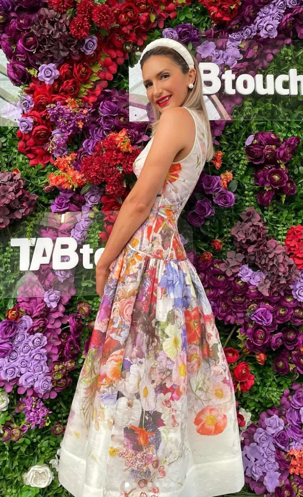 Zimmermann Prima Panelled Midi Dress Print Size 0P/Au 6 - Image 2