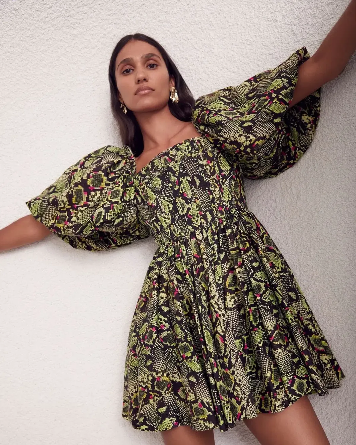 Aje Serpentine Corset Mini Dress Print Size 12 - Image 4