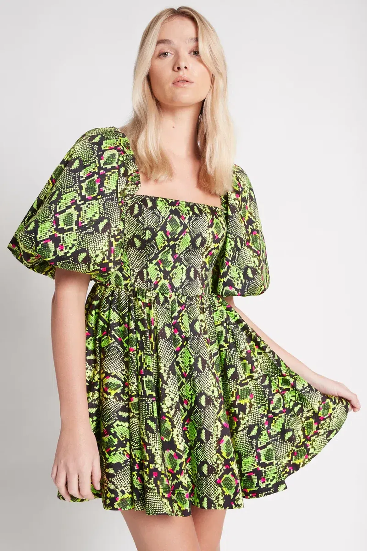 Aje Serpentine Corset Mini Dress Print Size 12 - Image 3